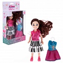 Alisa Little Love. Кукла 14,4 см (брюнет. с хвост., с платьем), в кор. 11,5х4,7х19,8 см