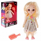 Кукла шарнирная Alisa Kawaii mini 15,2 см, с расчёской, с длинными светлыми волосами 