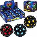 1toy Крутой замес Moon Ball черный, 6 см, в ассорт. 3 цвета, д/б 12 шт.