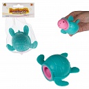 1Toy Жмяка "Выскочка. Черепаха" 9х6,5х6,5 см, бирюзовая